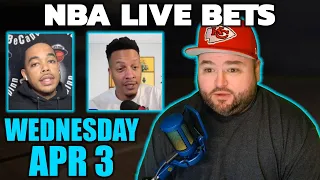 NBA Bets Live Wednesday April 3 | Kyle Kirms Picks & Predictions | The Sauce Network