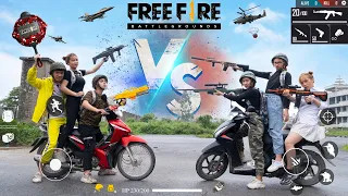 Team Girl Fighting Enemy | Funny Gaming Free fire  PUBG New Funny Video Top New Comedy