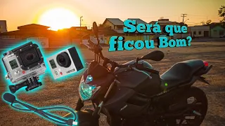 MICROFONE PARA CÂMERA  GO PRO hero 3 MOTOVLOG EM 2021 /TESTE XJ6 (2021)