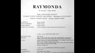 1965-xi-27 The Australian ballet: Raymonda  reel 109.2 (AUDIO ONLY).