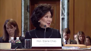 Sen. Manchin questions Transportation Secretary Elaine Chao in Senate Appropriations Committee