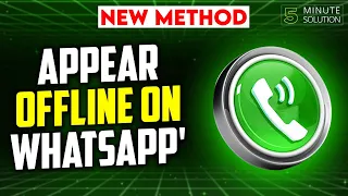How to appear offline on whatsapp 2023 | WhatsApp offline chat trick