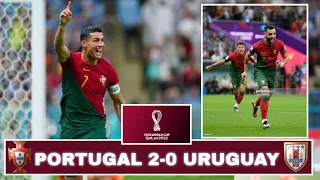 PORTUGAL 2-0 URUGUAY FAN REACTION PORTUGAL THROUGH TO NEXT ROUND!! | QATAR WORLD CUP HIGHLIGHTS!!