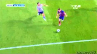 Messi cheeky trick  and goal vs valencia