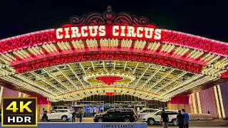 [4K HDR] Circus Circus Las Vegas Walking Tour | April 2024