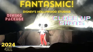 4K Fantasmic! Nighttime Spectacular Close Up Shots & Lighting-Fantasmic! Dining Package WDW 4/15/24