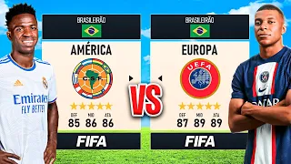 AMÉRICA vs EUROPA no BRASILEIRÃO! Quem GANHA? 👀 │ FIFA Experimentos