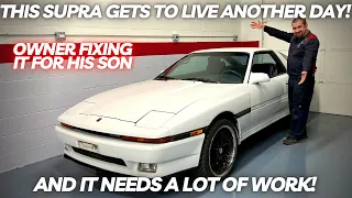 THIS Toyota Supra Gets to Live Another Day! Owner Fixing it for His Son! and it Needs A LOT!
