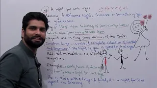 A Sight of Sore Eyes Idiom | Meaning | Origin | Examples | Idioms | Lecture 46 | Dr. Qasim Ali