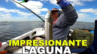 🔥 IMPRESIONANTE LAGUNA / Tremenda pesca de pejerrey 2024 / increíble cantidad de pescado