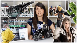 FINAL FANTASY VII REMAKE : 1ST CLASS EDITION UNBOXING REVIEW ~ FF7 REMAKE PS4