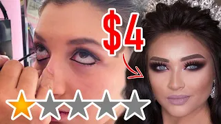 I WENT TO THE CHEAPEST WORST REVIEWED MAKEUP ARTIST IN MY CITY FOR A BRIDAL LOOK
