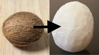 How to Remove Coconut from Shell Easily🤩 | How to Open a Coconut & Remove the Meat | Break Coconut