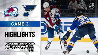 First Round, Gm 3: Avalanche @ Blues 5/21/21 | NHL Highlights