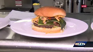 Wild Eggs showcases it's "Poblano Burger" for Louisville Burger Week