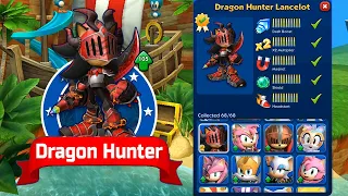 Sonic Dash - Dragon Hunter Lancelot New Character vs All Bosses Zazz Eggman All Characters Unlocked