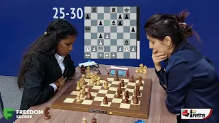 15-year-old Savitha Shri beats a seasoned Georgian GM Khotenashvili | World Rapid 2022