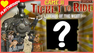 Ticket To Ride: Legends of the West - Game 11 (3 player legacy game live play) from Days Of Wonder