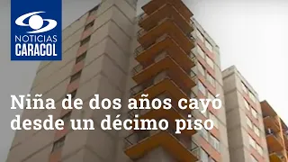 Niña de dos años cayó desde un décimo piso en el sur de Bogotá