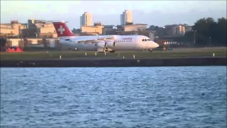 Rush Hour RWY27 Arrivals and Departures at London City Airport 26/08/15