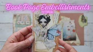 Book Page Embellishments Tutorial - Inspo by@gayleagostinelli_ct - Simple Junk Journal Ideas