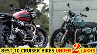 Best 10 cruiser bikes in india under 2 lakhs || Best cruiser bikes in india 2024