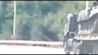 В Крыму танк упал в пропасть