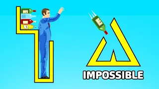 Beating An IMPOSSIBLE BOTTLE FLIP In Happy Wheels!