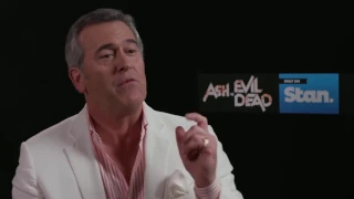 Bruce Campbell on Ted Raimi (Chet in "Ash vs Evil Dead") and the torment of Sam Raimi