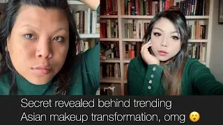 Best Viral Asian Makeup Transformation // Power of Makeup or Something Else? Secret Revealed