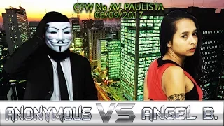 CFW Na Av. Paulista 03/09/2017 - Anonymous vs Angel Blake