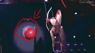 Elena & Sasha- High Balance Act Shoots Arrow With Feet - America's Got Talent 20_HD 2017