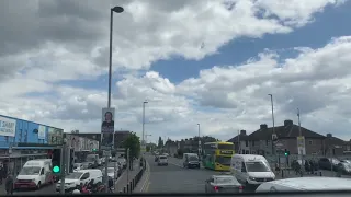 Dublin Bus - Route G1 - Full Route Visual - Red Cow Luas to Spencer Dock - SG429