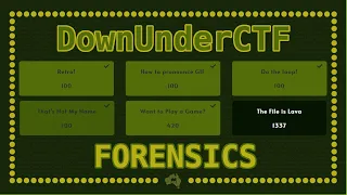 Forensics Challenge Walkthroughs - DownUnderCTF (DUCTF) 2021