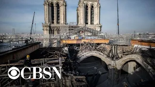 Two hundred tons of scaffolding removed from Notre Dame Cathedral