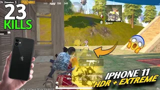 Woww🔥iOs 17.4.1 AGRESIF GAMEPLAY IPHONE 11😱 | 23 KILLS | Pubg Mobile