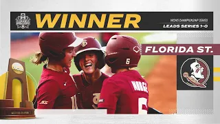 Oklahoma vs. Florida State: 2021 WCWS softball finals Game 1 highlights