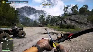 Far Cry 4 Archer caravan kill with explosive arrows