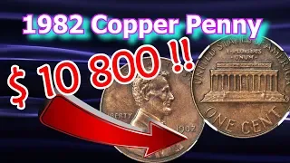 1982 Copper Penny Worth $10 000!