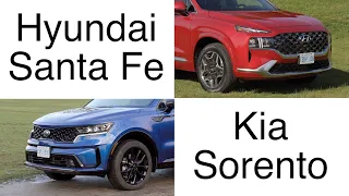 Hyundai Santa Fe VS Kia Sorento comparison