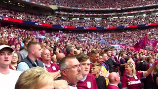 SALLY CAN WAIT OASIS Wembley 2019 ASTON VILLA vs Derby County