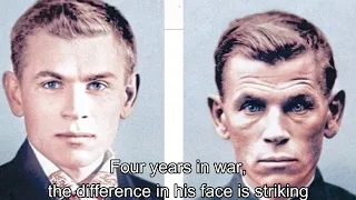A soldier's face after four years of war, 1941-1945 | Sad story of a young boy