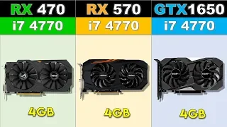 RX 470 vs RX 570 vs GTX 1650 Latest Games 2019 Benchmarks @1080p