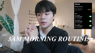 trying a 3 AM morning routine (vlog)