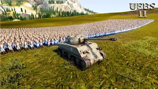 CAN 1 FULLAUTO TANK PROTECT 8,000 LASER KNIGHTS vs 4,000,000 ZOMBIES? | Battle Simulator 2 | UEBS 2