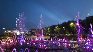 Танцующий фонтан в Волгограде 9 мая 2024 г. #Россия