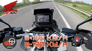 HONDA X-ADV zrýchlenie  0-100 km/h - 130 km/h - ? km/h