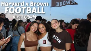 HARVARD x BROWN FOOTBALL GRWM & VLOG - the biggest sporting event of the year