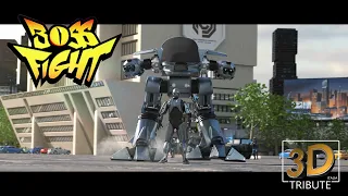 Boss Fight 3D Challenge Robocop vs ED209  3Dtribute