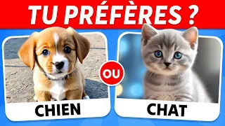 TU PRÉFÈRES...? 😱 Spécial ANIMAUX 🐱🐶